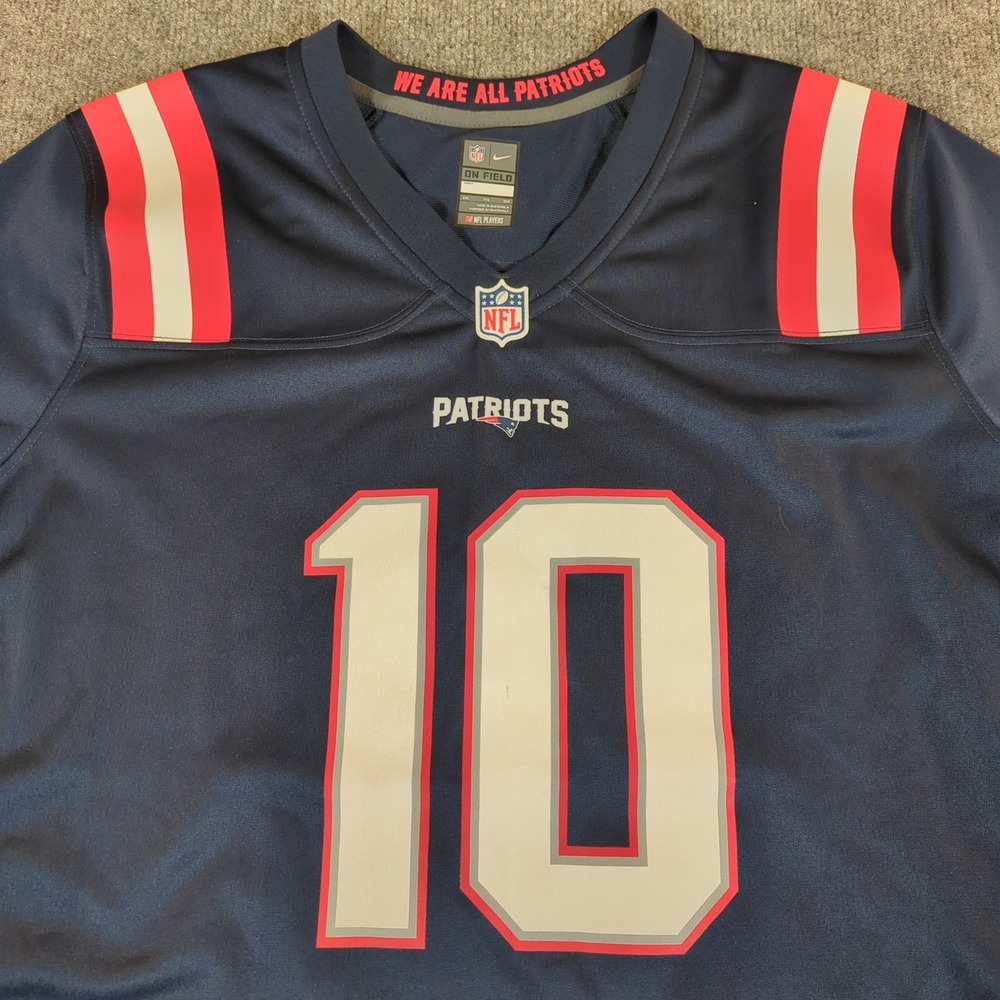 Nike New England Patriots Mac Jones‎ 10 On Field Jersey Mens XXL Blue NFL 2704